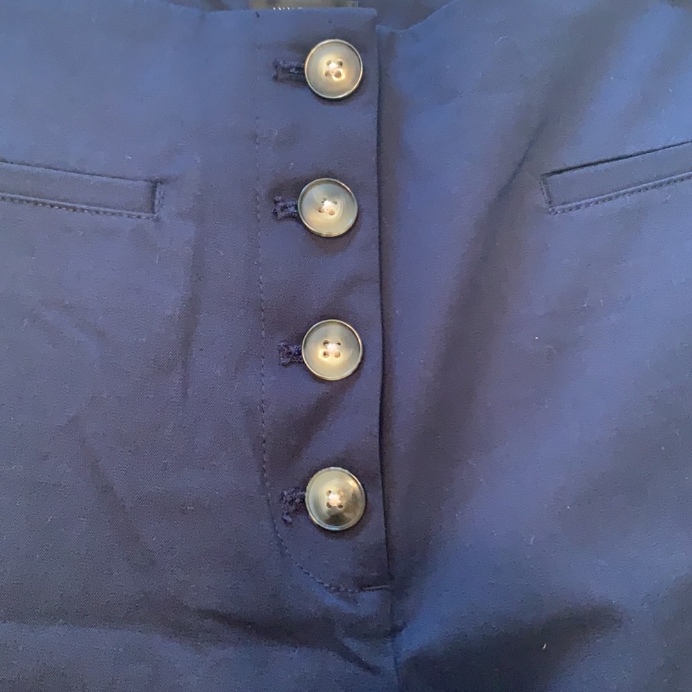 Ann Taylor Navy Pants, The Slim Wide Leg Sz 8 - Picture 2 of 4